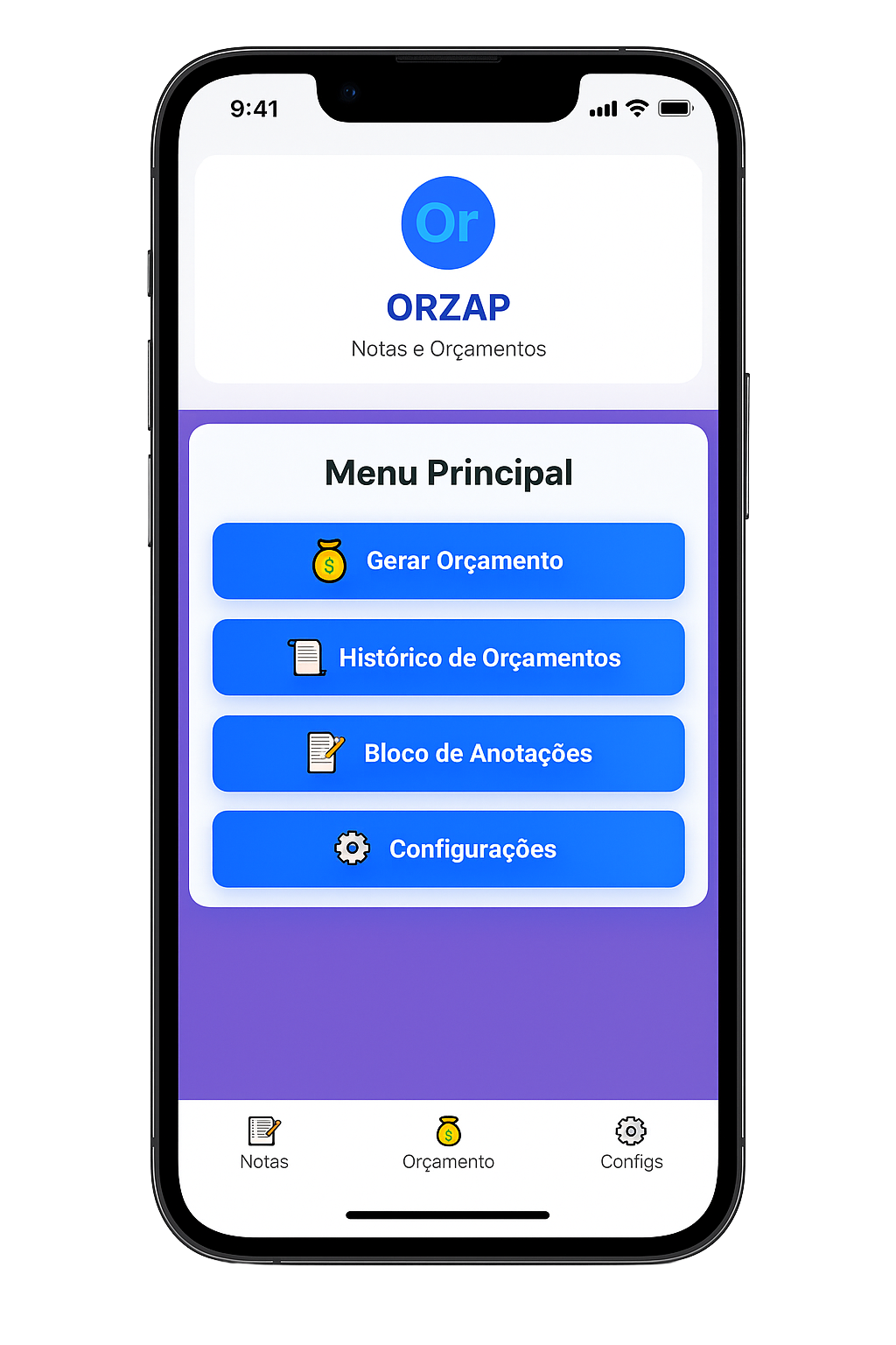 Orzap App em Ação